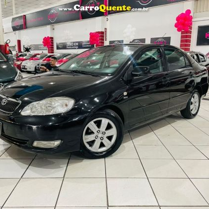 TOYOTA   COROLLA SE-G 1.81.8 FLEX 16V AUT.   PRETO 2006 1.8 FLEX