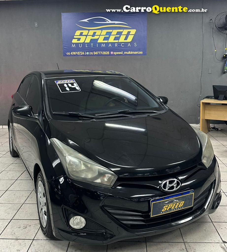 HYUNDAI   HB20 C.C.PLUSC.STYLE 1.6 FLEX 16V MEC.   PRETO 2014 1.6 FLEX - Loja