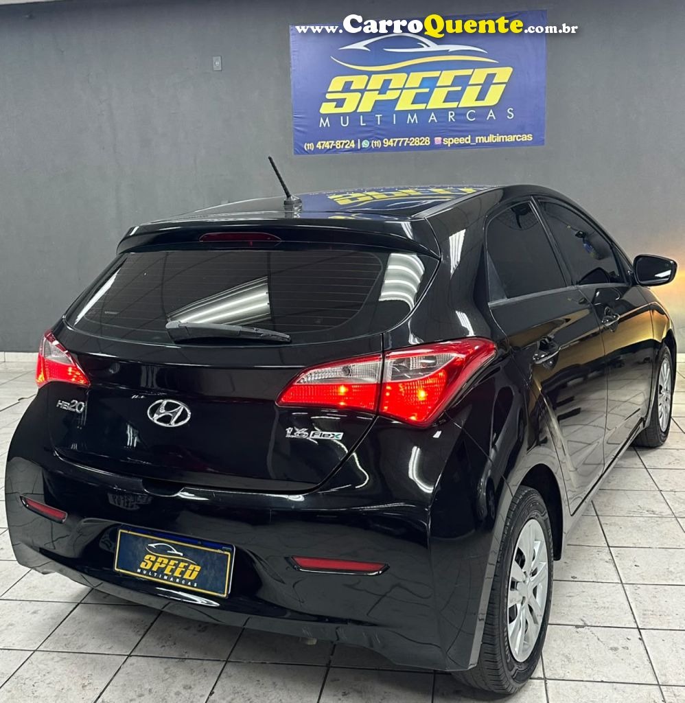 HYUNDAI   HB20 C.C.PLUSC.STYLE 1.6 FLEX 16V MEC.   PRETO 2014 1.6 FLEX - Loja