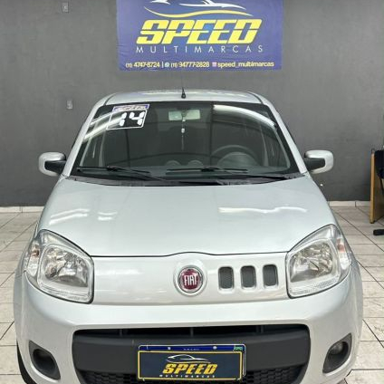 FIAT   UNO VIVACE CELEB. 1.0 EVO F.FLEX 8V 5P   PRATA 2014 1.0 FLEX