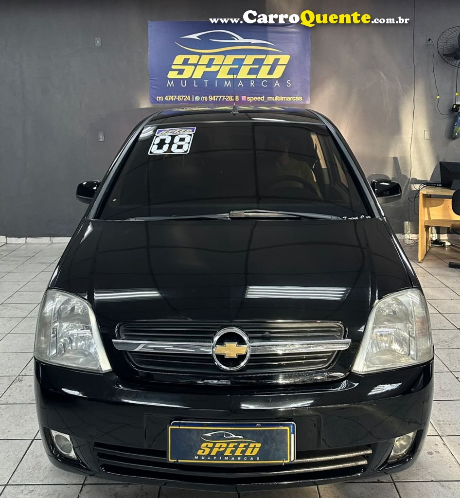 CHEVROLET   MERIVA MAXX 1.8 MPFI 8V FLEXPOWER   PRETO 2008 1.8 FLEX - Loja
