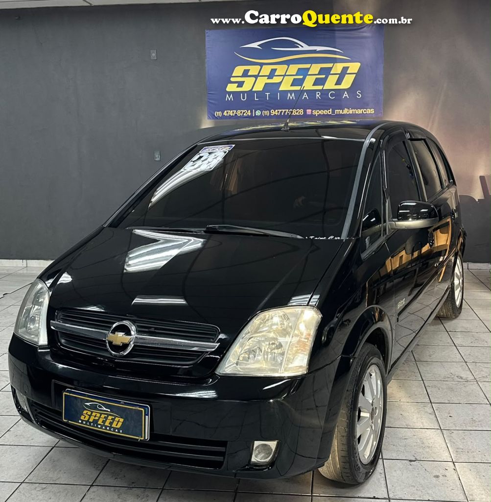 CHEVROLET   MERIVA MAXX 1.8 MPFI 8V FLEXPOWER   PRETO 2008 1.8 FLEX - Loja