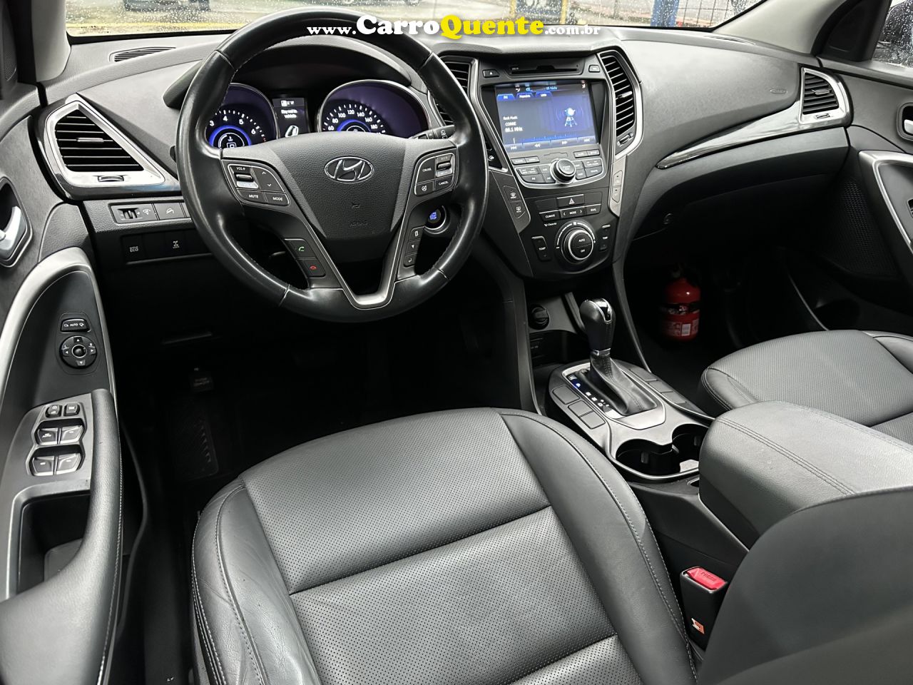 HYUNDAI   SANTA FEGLS 3.3 V6 4X4 TIPTRONIC   PRATA 2016 3.3 GASOLINA - Loja