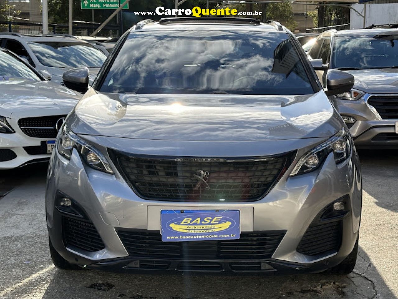 PEUGEOT   3008 GRIFFE 1.6 TURBO 16V 5P AUT.   PRATA 2019 1.6 T GASOLINA - Loja