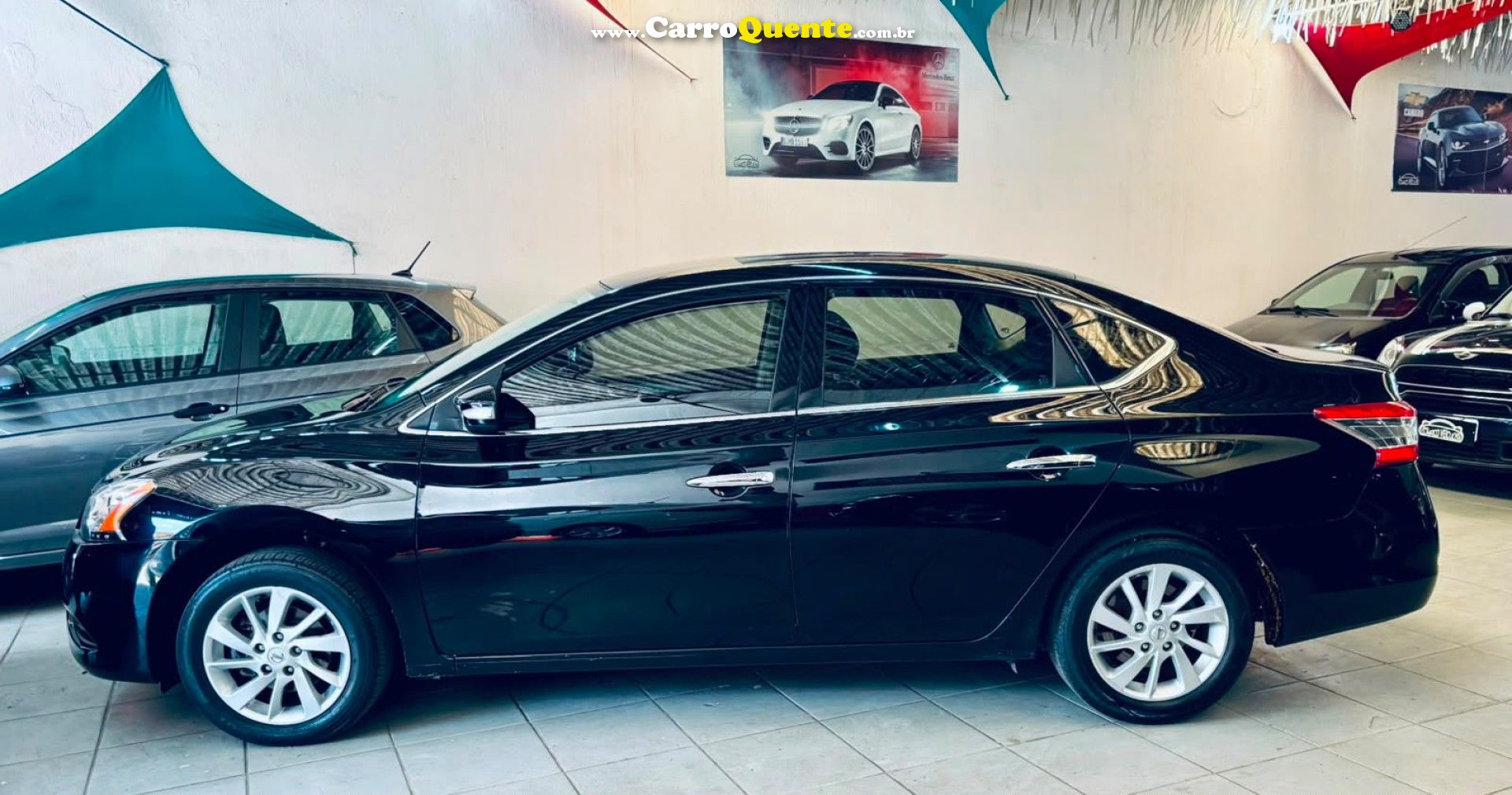 NISSAN   SENTRA SV 2.0 FLEXSTART 16V AUT.   PRETO 2014 2.0 FLEX - Loja