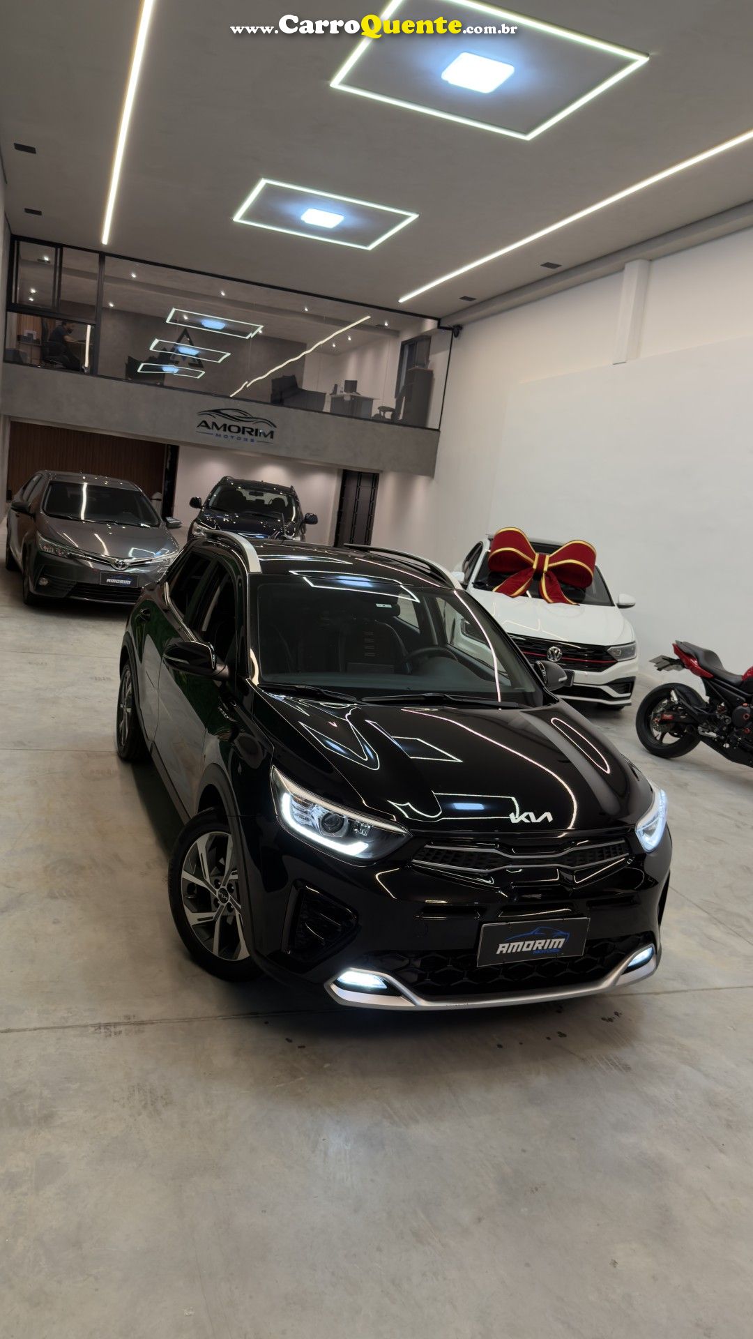 KIA   STONIC SX 1.0 TB AUT. (HÍBRIDO)   PRETO 2022 1.0 GASOLINA - Loja