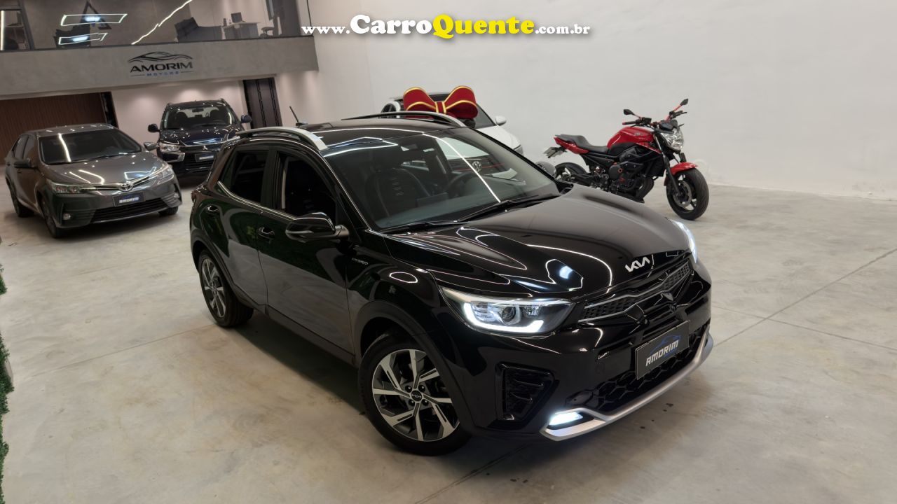 KIA   STONIC SX 1.0 TB AUT. (HÍBRIDO)   PRETO 2022 1.0 GASOLINA - Loja