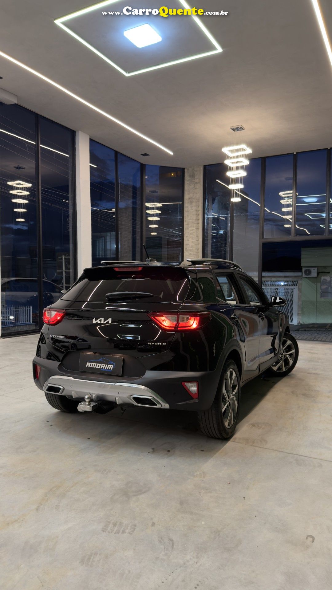 KIA   STONIC SX 1.0 TB AUT. (HÍBRIDO)   PRETO 2022 1.0 GASOLINA - Loja