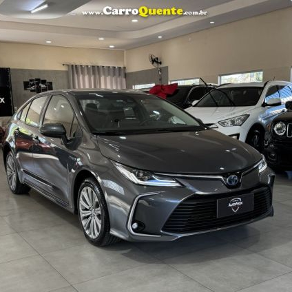 TOYOTA   COROLLA ALTIS 1.8 16V AUT. (HÍBRIDO)   CINZA 2023 1.8 GASOLINA