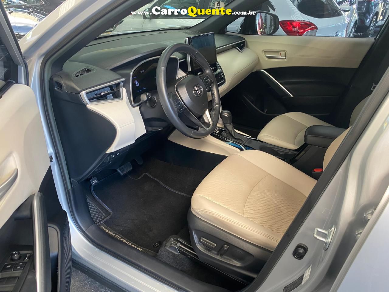 TOYOTA   COROLLA CROSS XRX 1.8 16V AUT.(HYBRID)   PRATA 2023 1.8 GASOLINA E ELÉTRICO - Loja