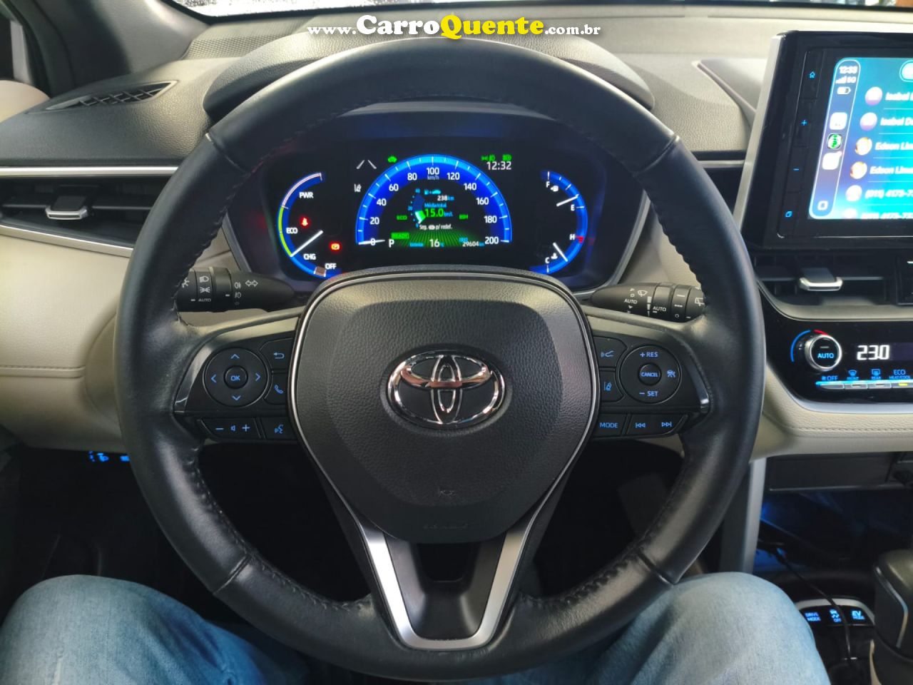 TOYOTA   COROLLA CROSS XRX 1.8 16V AUT.(HYBRID)   PRATA 2023 1.8 GASOLINA E ELÉTRICO - Loja