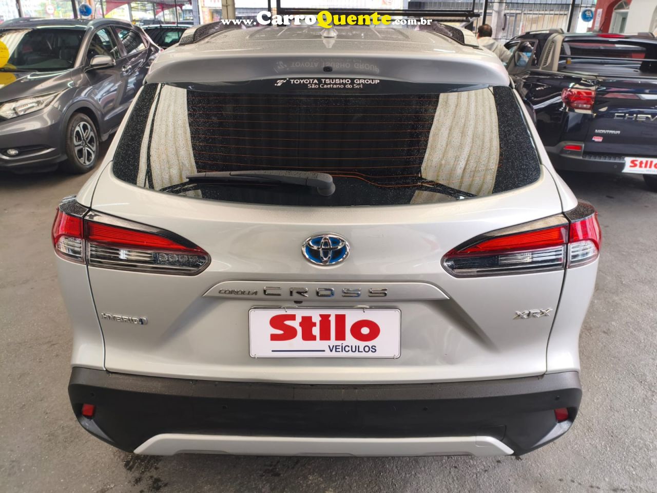 TOYOTA   COROLLA CROSS XRX 1.8 16V AUT.(HYBRID)   PRATA 2023 1.8 GASOLINA E ELÉTRICO - Loja