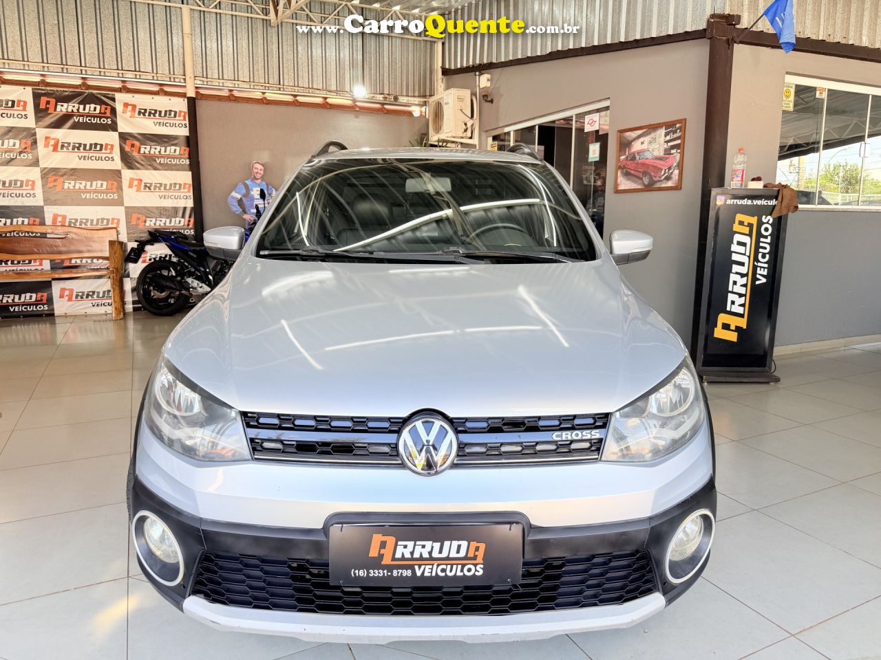 VOLKSWAGEN   SAVEIRO CROSS 1.6 MI TOTAL FLEX 8V CE   PRATA 2014 1.6 FLEX - Loja