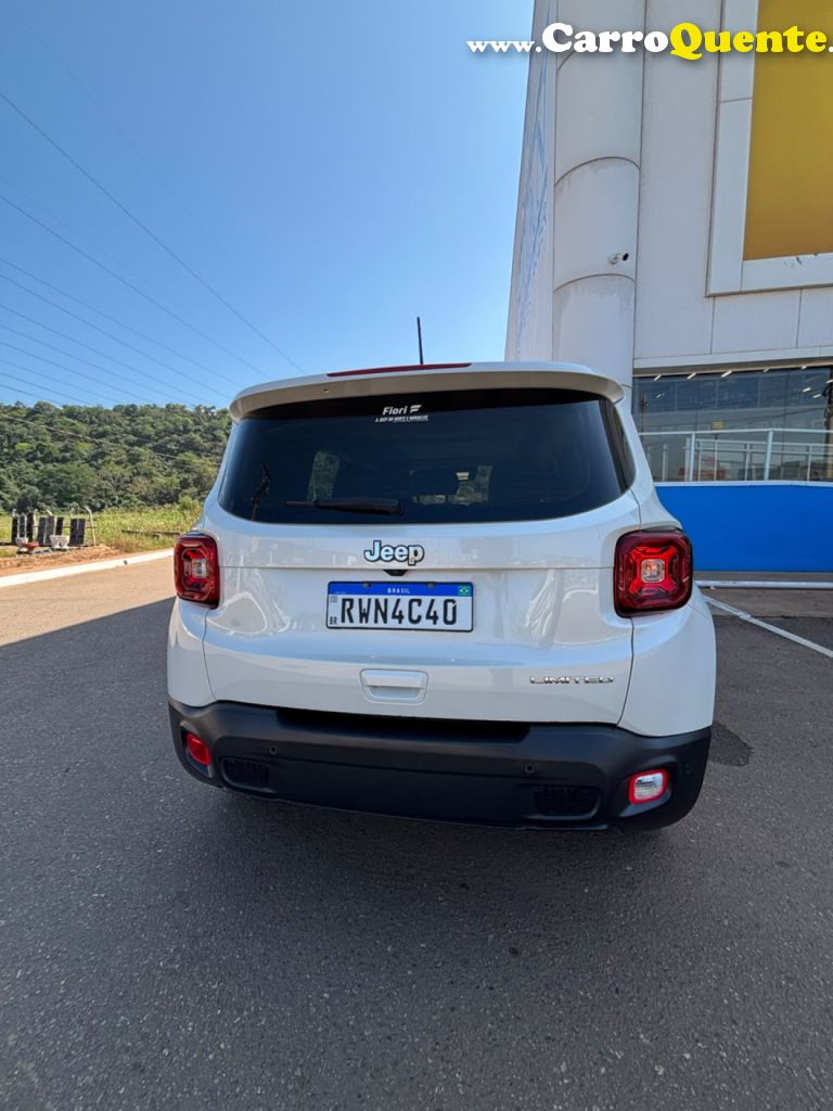 JEEP   RENEGADE LIMITED 1.8 4X2 FLEX 16V AUT.   BRANCO 2021 1.8 FLEX - Loja
