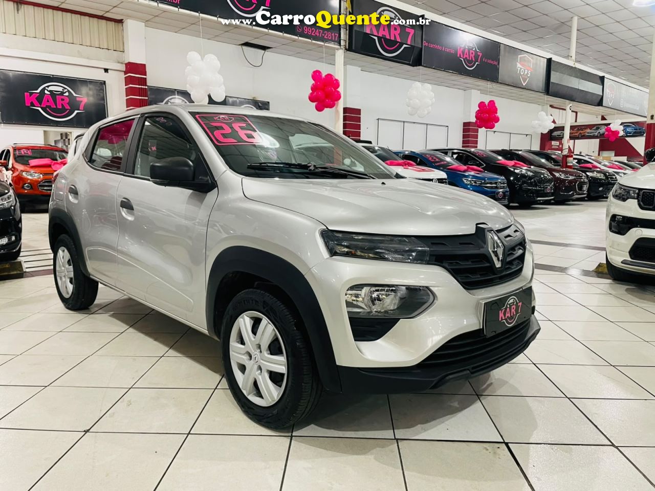 RENAULT   KWID ZEN 1.0 FLEX 12V 5P MEC.   PRATA 2026 1.0 FLEX - Loja