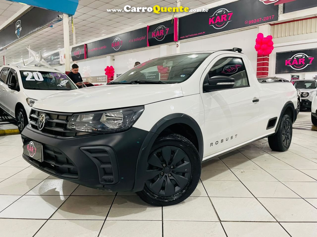 VOLKSWAGEN   SAVEIRO ROBUST 1.6 TOTAL FLEX 8V   BRANCO 2025 1.6 FLEX - Loja