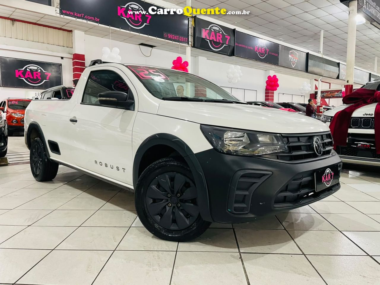 VOLKSWAGEN   SAVEIRO ROBUST 1.6 TOTAL FLEX 8V   BRANCO 2025 1.6 FLEX - Loja