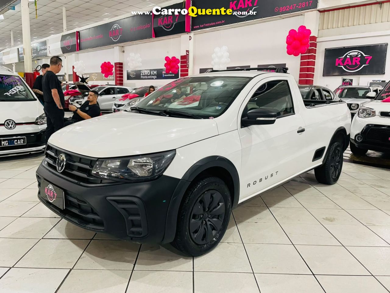 VOLKSWAGEN   SAVEIRO ROBUST 1.6 TOTAL FLEX 8V   BRANCO 2025 1.6 FLEX - Loja