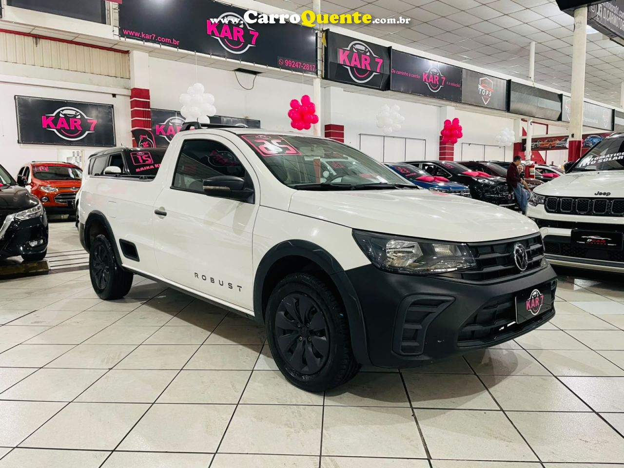 VOLKSWAGEN   SAVEIRO ROBUST 1.6 TOTAL FLEX 8V   BRANCO 2025 1.6 FLEX - Loja