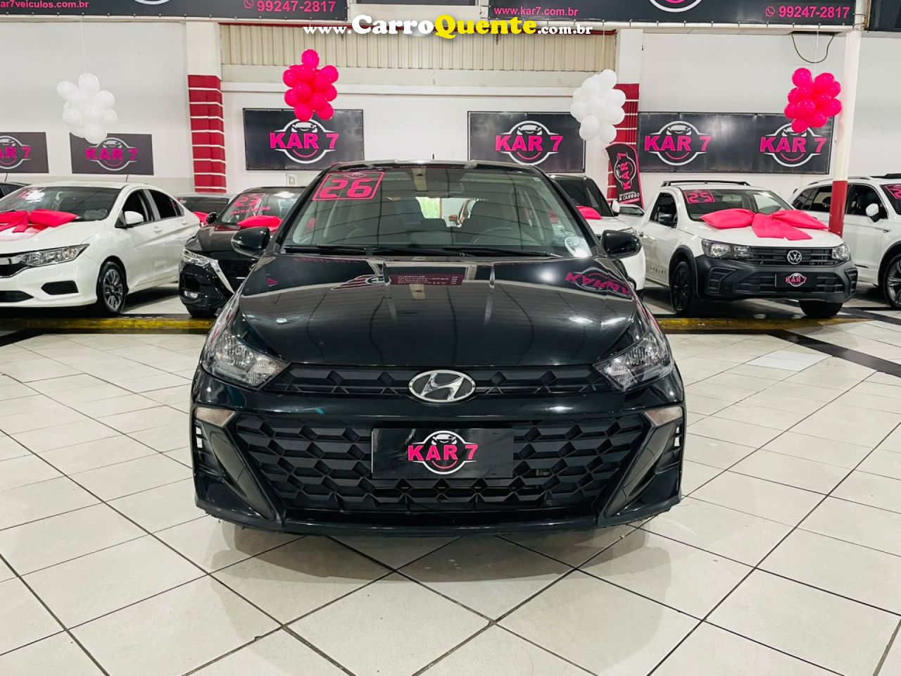 HYUNDAI   HB20 COMF.C.PLUSC.STYLE 1.0 FLEX 12V   PRETO 2026 1.0 FLEX - Loja