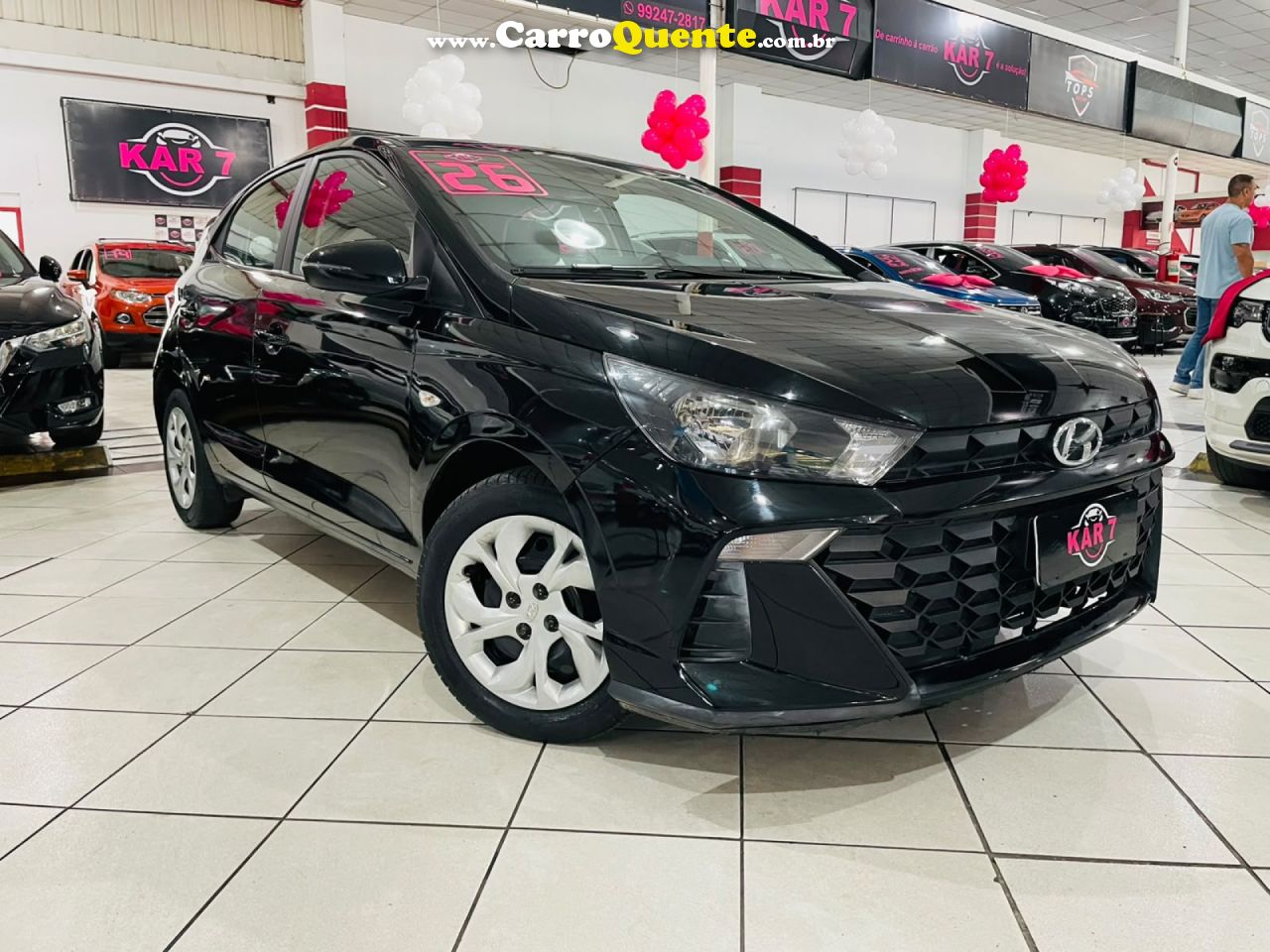 HYUNDAI   HB20 COMF.C.PLUSC.STYLE 1.0 FLEX 12V   PRETO 2026 1.0 FLEX - Loja