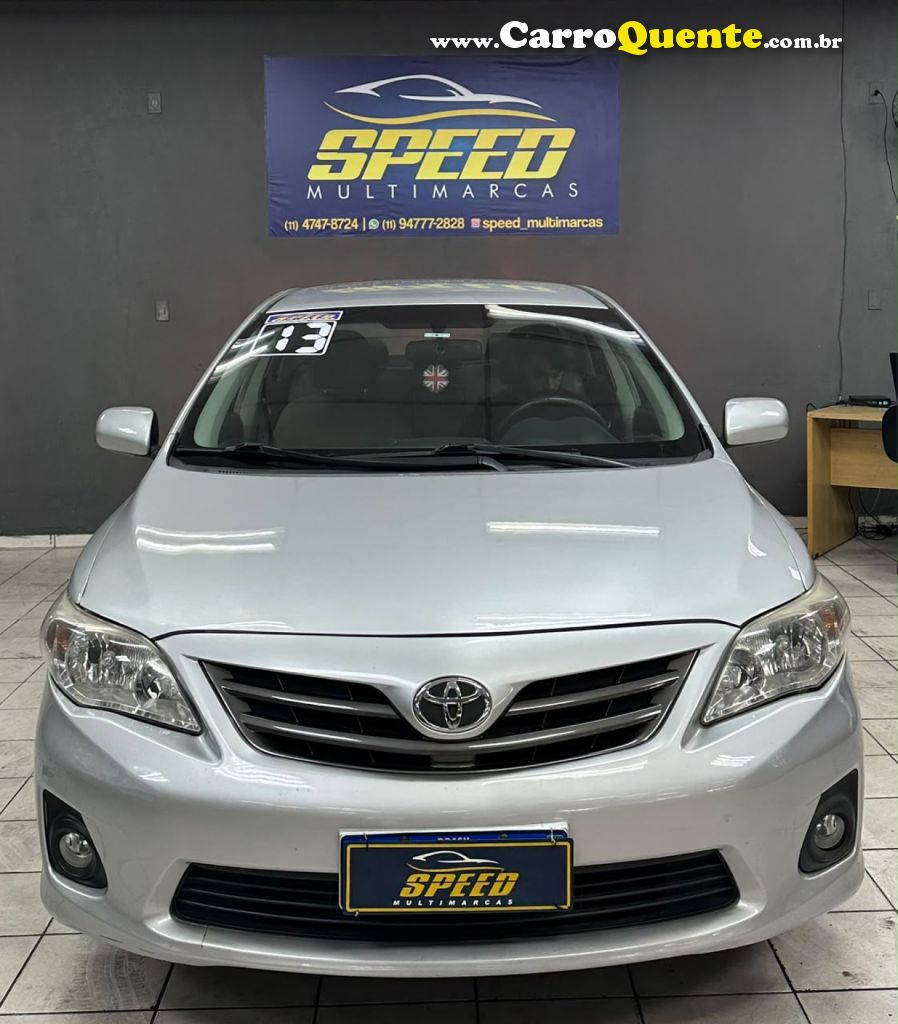 TOYOTA   COROLLA GLI 1.8 FLEX 16V  AUT.   PRATA 2013 1.8 FLEX - Loja