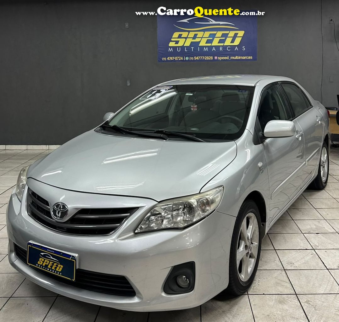 TOYOTA   COROLLA GLI 1.8 FLEX 16V  AUT.   PRATA 2013 1.8 FLEX - Loja