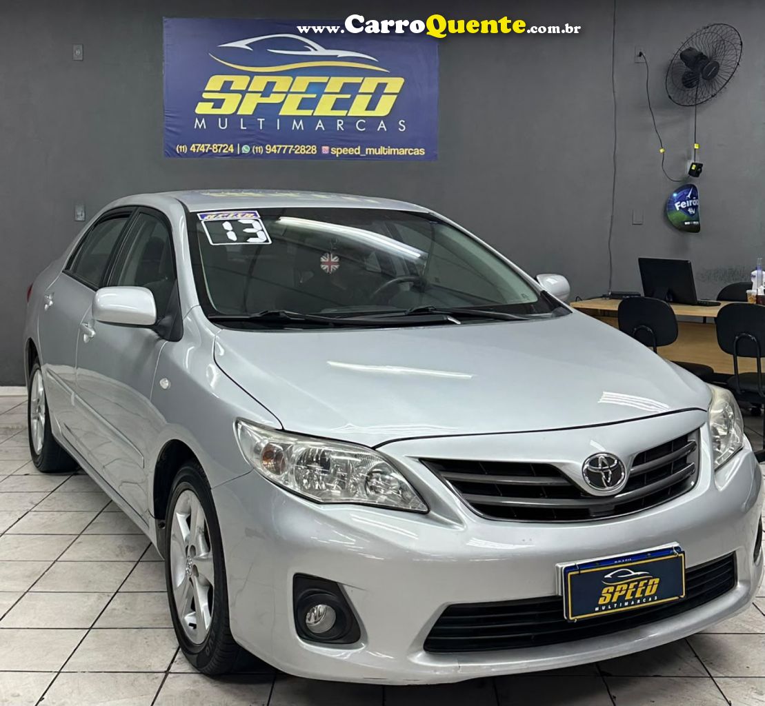 TOYOTA   COROLLA GLI 1.8 FLEX 16V  AUT.   PRATA 2013 1.8 FLEX - Loja