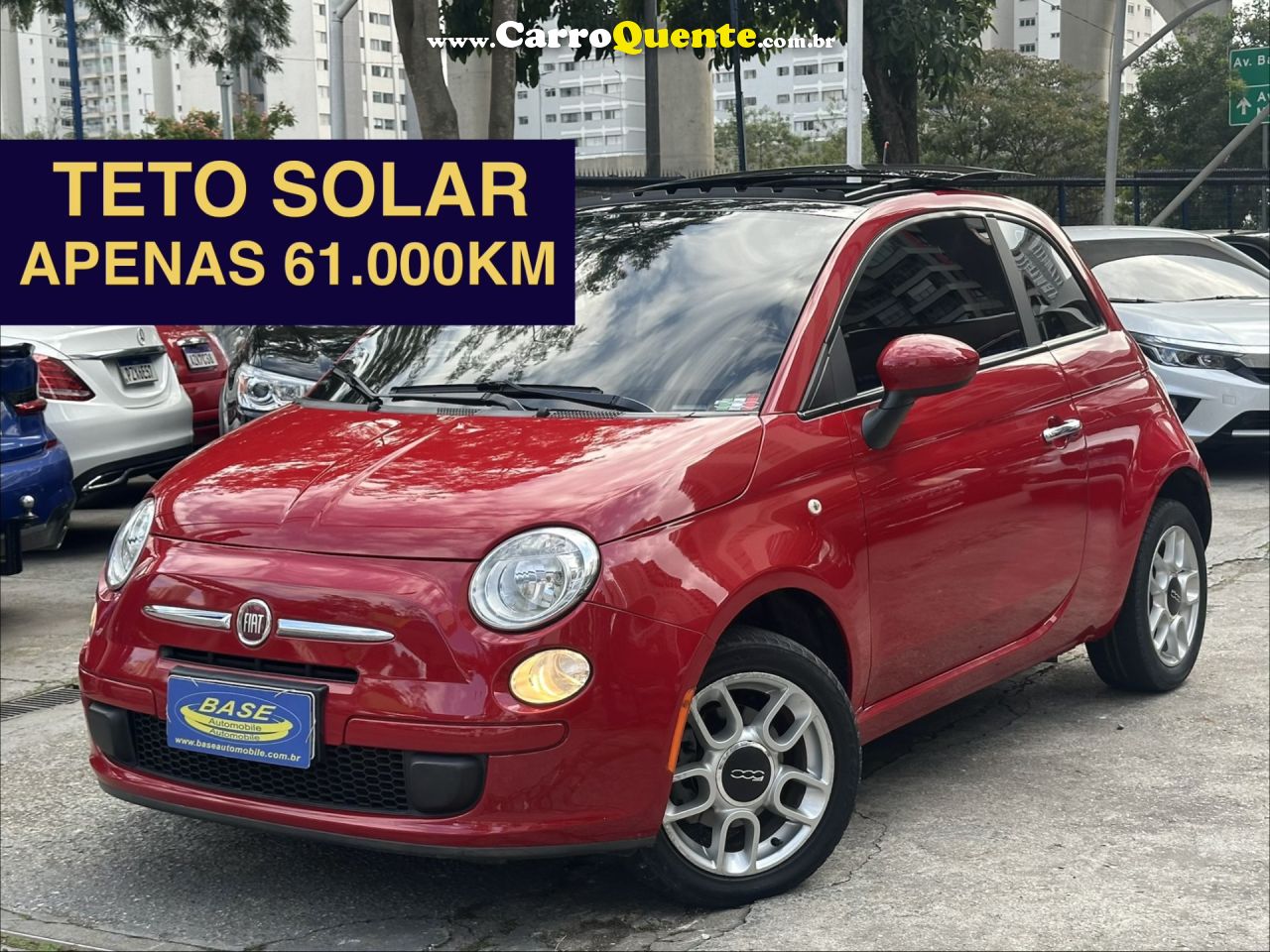 FIAT   500 CULT 1.4 FLEX 8V EVO DUALOGIC   VERMELHO 2014 1.4 FLEX - Loja