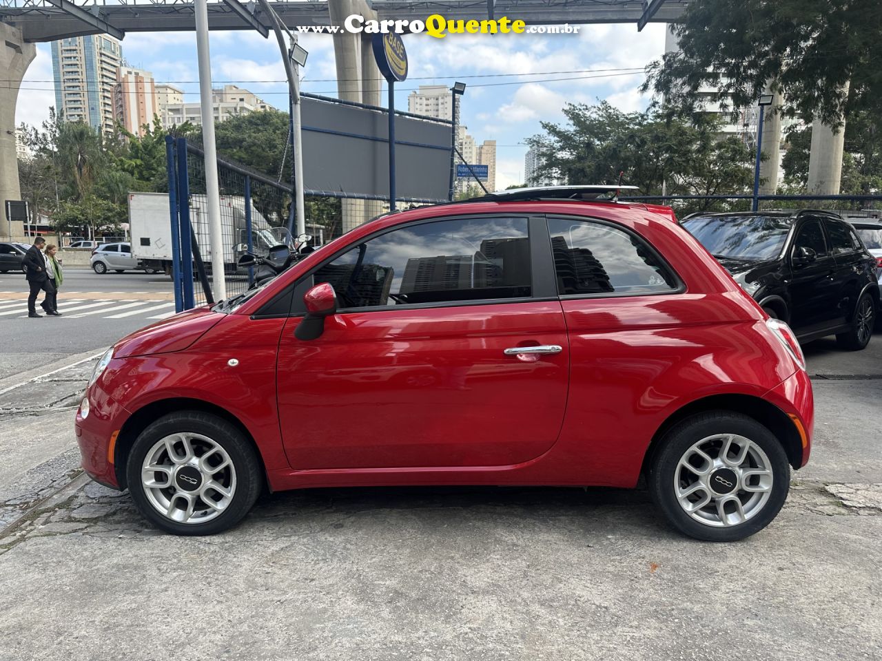 FIAT   500 CULT 1.4 FLEX 8V EVO DUALOGIC   VERMELHO 2014 1.4 FLEX - Loja