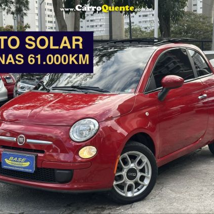 FIAT   500 CULT 1.4 FLEX 8V EVO DUALOGIC   VERMELHO 2014 1.4 FLEX