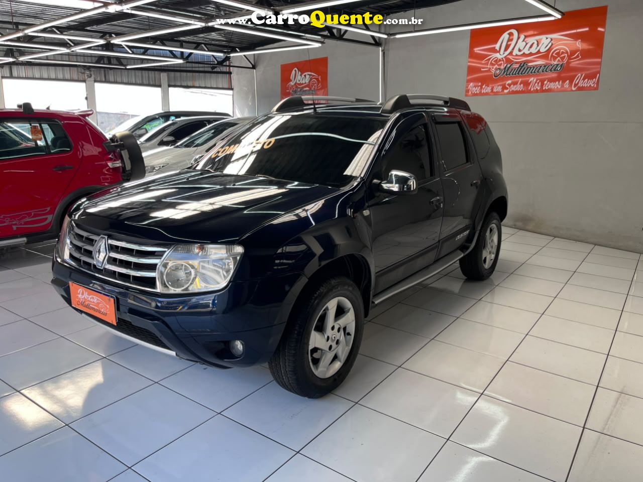 RENAULT   DUSTER 1.6 D 4X2   AZUL 2013 1.6 FLEX - Loja