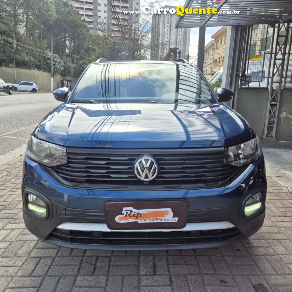 VOLKSWAGEN   T-CROSS 1.0 TSI FLEX 12V 5P AUT.   AZUL 2021 1.0 FLEX - Loja