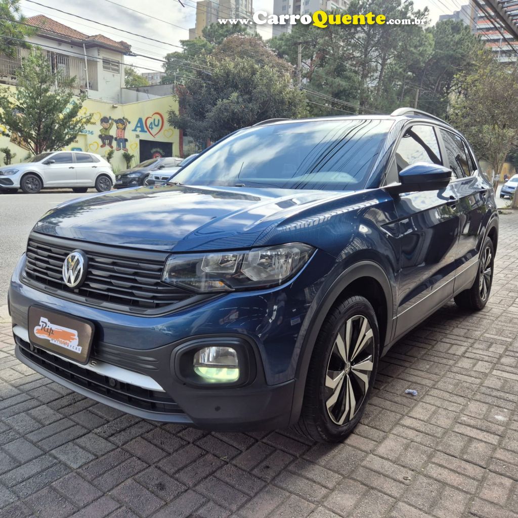 VOLKSWAGEN   T-CROSS 1.0 TSI FLEX 12V 5P AUT.   AZUL 2021 1.0 FLEX - Loja