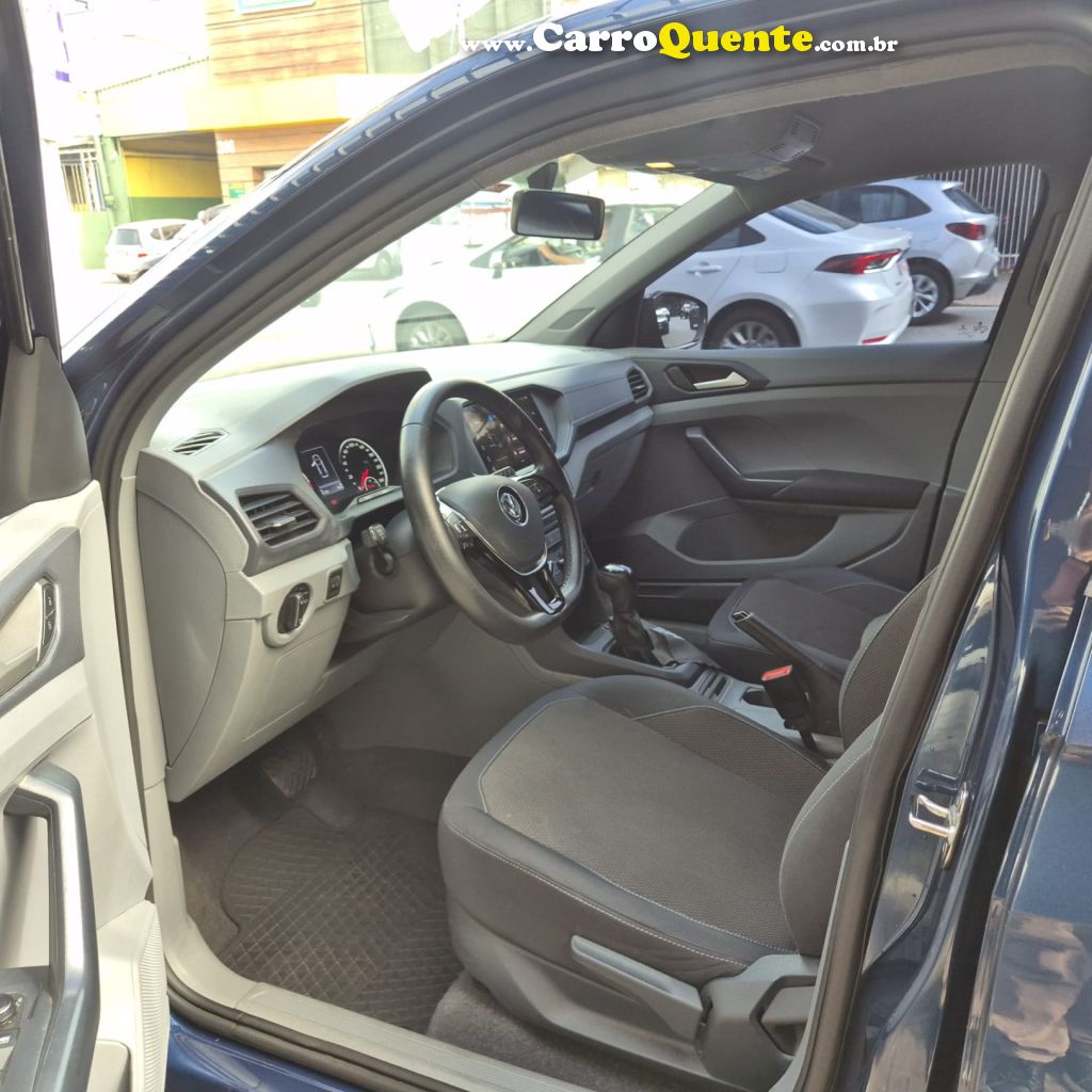 VOLKSWAGEN   T-CROSS 1.0 TSI FLEX 12V 5P AUT.   AZUL 2021 1.0 FLEX - Loja