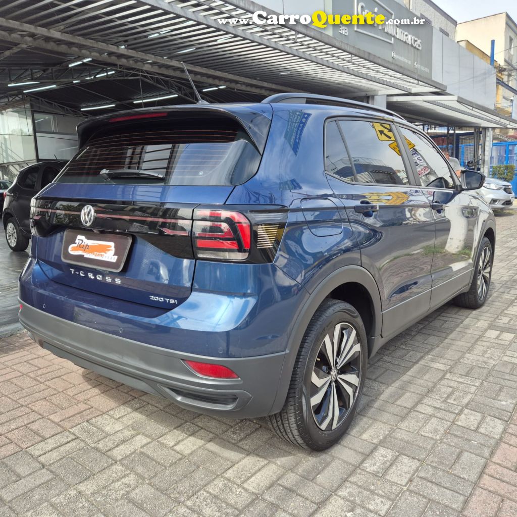 VOLKSWAGEN   T-CROSS 1.0 TSI FLEX 12V 5P AUT.   AZUL 2021 1.0 FLEX - Loja