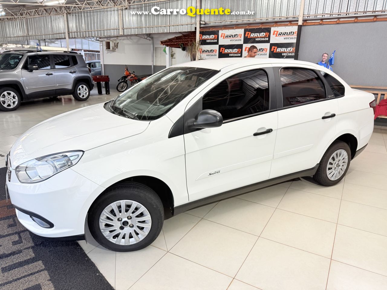 FIAT   GRAND SIENA ATTRACTIVE 1.0 FLEX 8V 4P   BRANCO 2018 1.0 FLEX - Loja