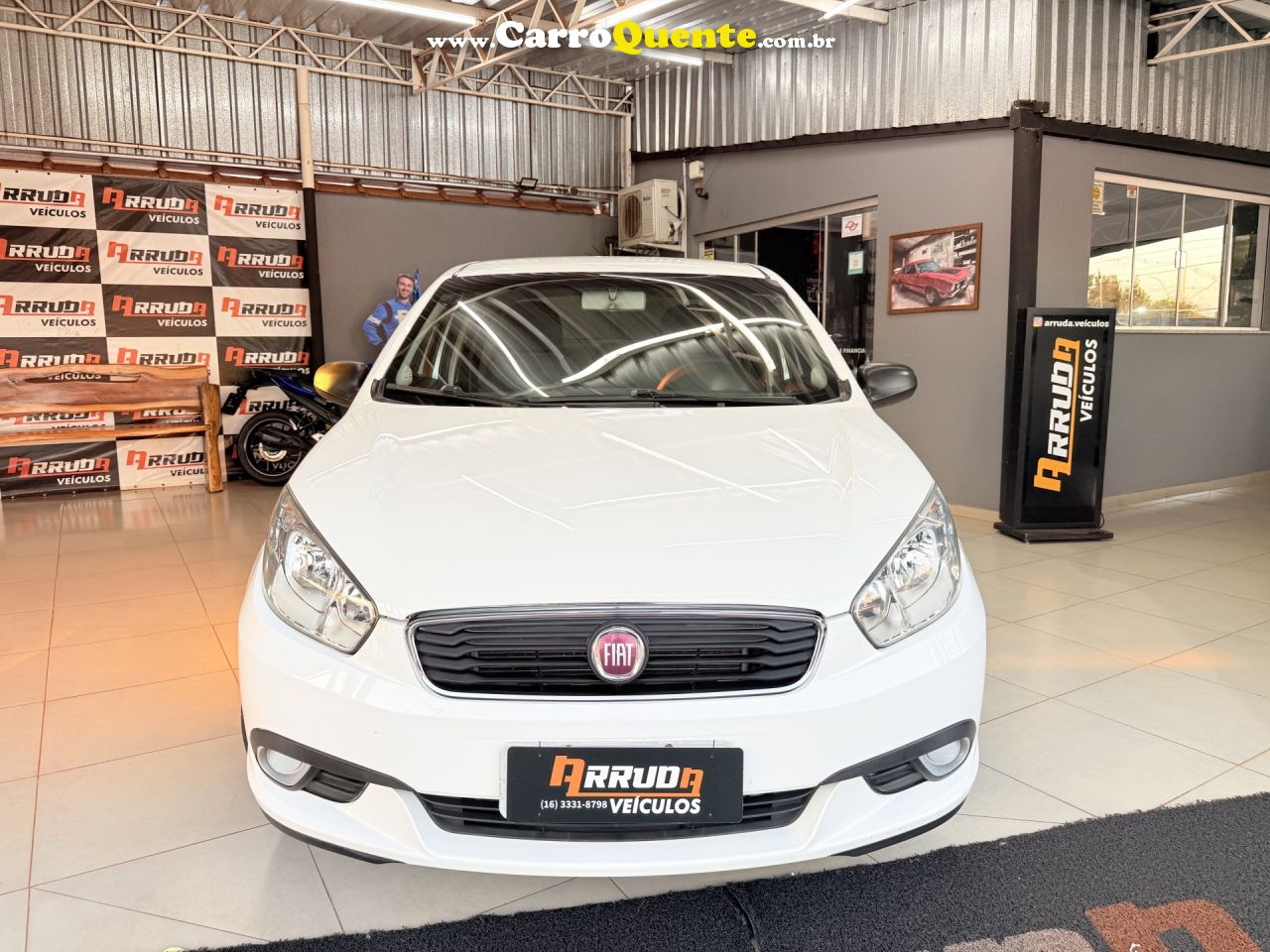 FIAT   GRAND SIENA ATTRACTIVE 1.0 FLEX 8V 4P   BRANCO 2018 1.0 FLEX - Loja
