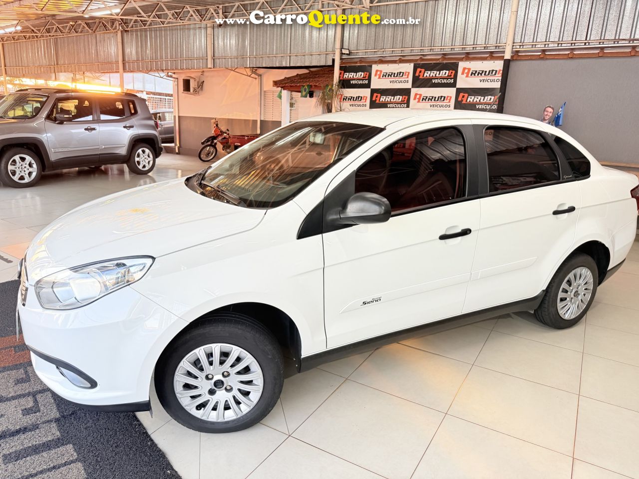 FIAT   GRAND SIENA ATTRACTIVE 1.0 FLEX 8V 4P   BRANCO 2018 1.0 FLEX - Loja