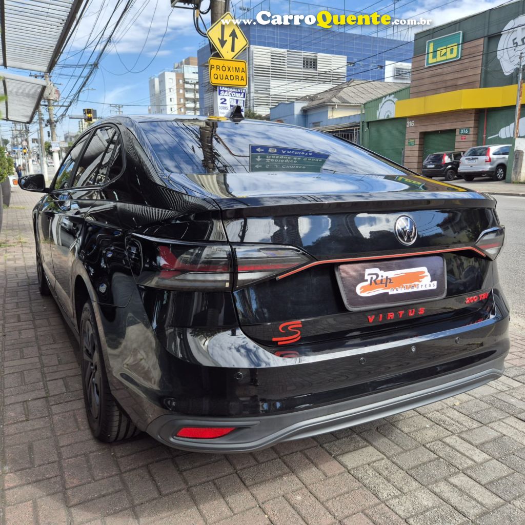 VOLKSWAGEN   VIRTUS TSI 1.0 SENSE FLEX 12V 4P MEC.   PRETO 2025 1.0 FLEX - Loja