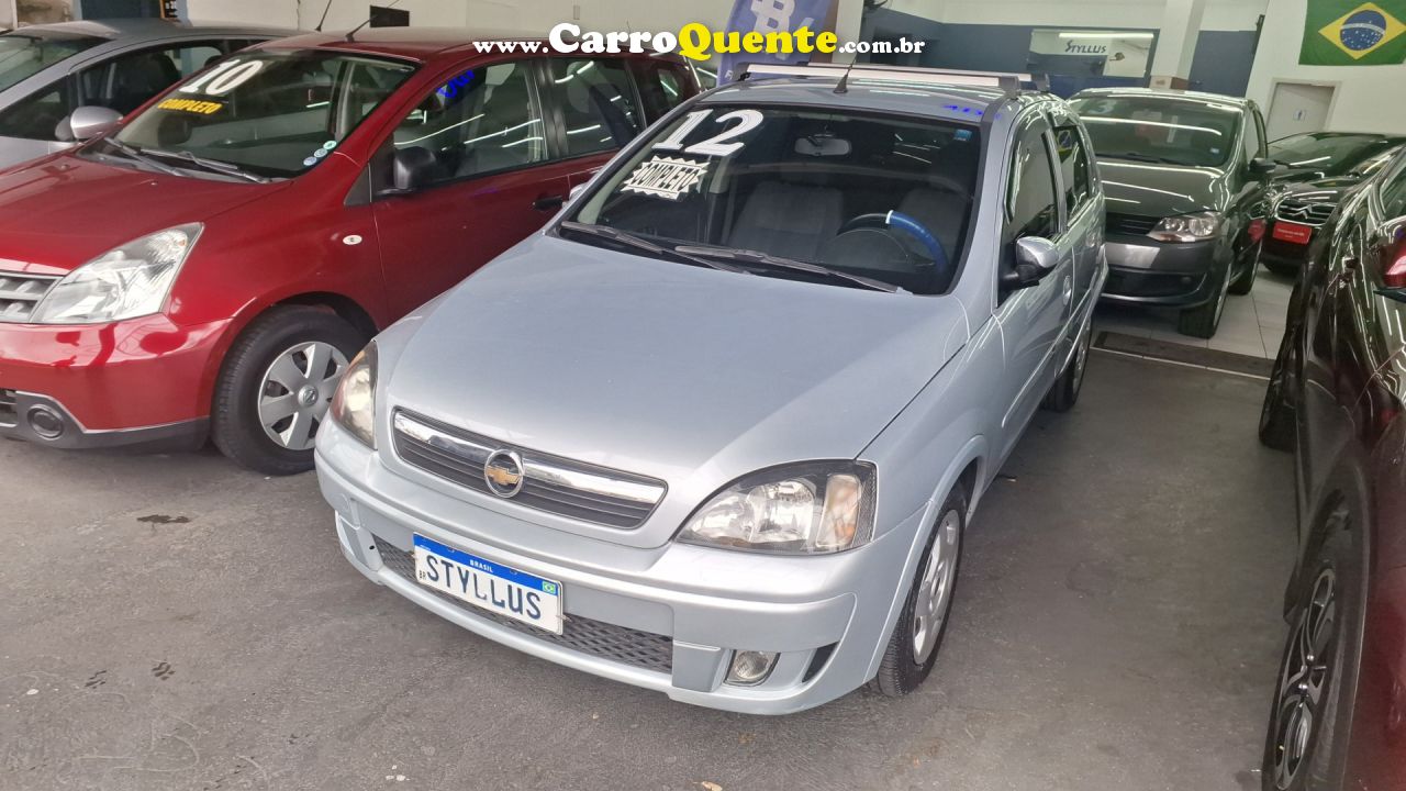 CHEVROLET   CORSA HAT. MAXX 1.4 8V ECONOFLEX 5P   PRATA 2012 1.4 FLEX - Loja