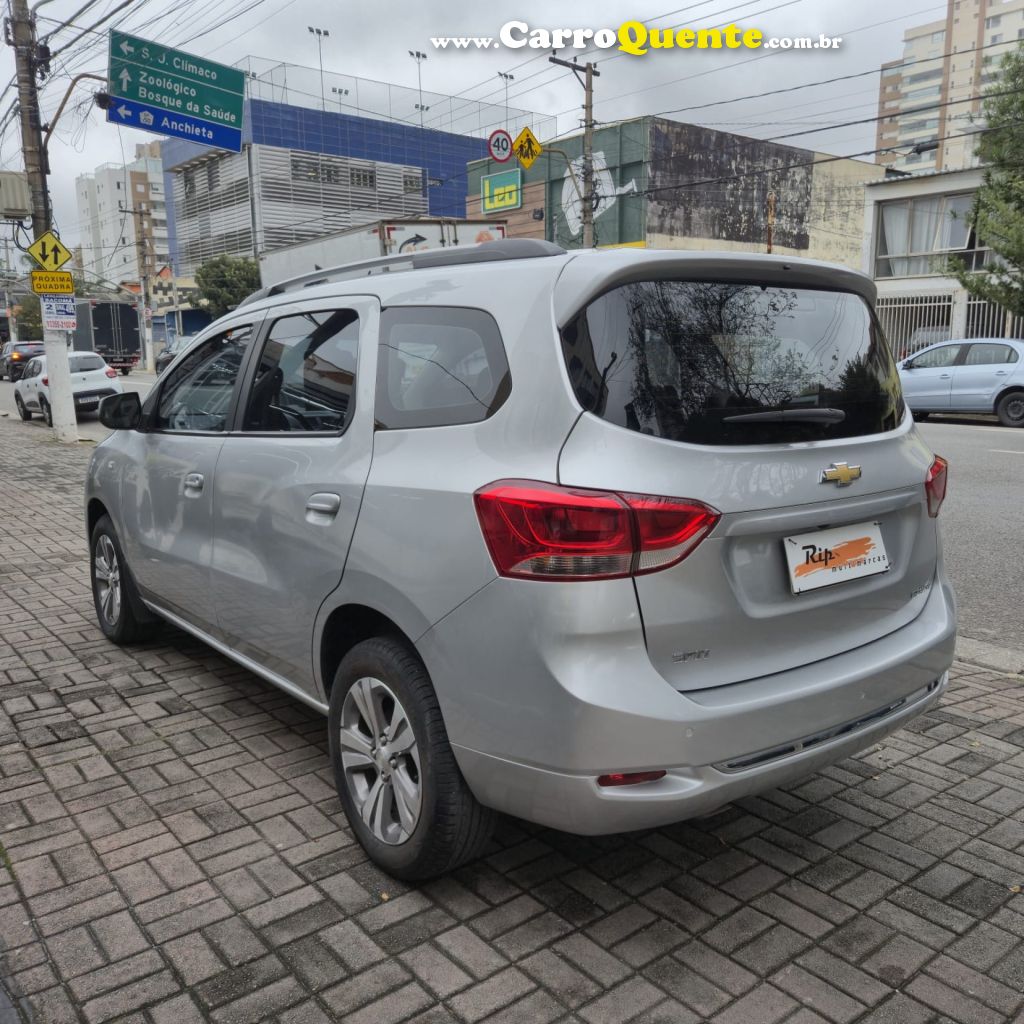 CHEVROLET   SPIN PREMIER 1.8 8V ECONO.FLEX 5P AUT.   PRATA 2023 1.8 FLEX - Loja