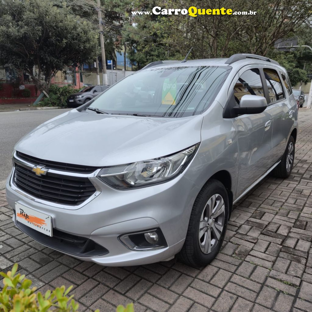 CHEVROLET   SPIN PREMIER 1.8 8V ECONO.FLEX 5P AUT.   PRATA 2023 1.8 FLEX - Loja