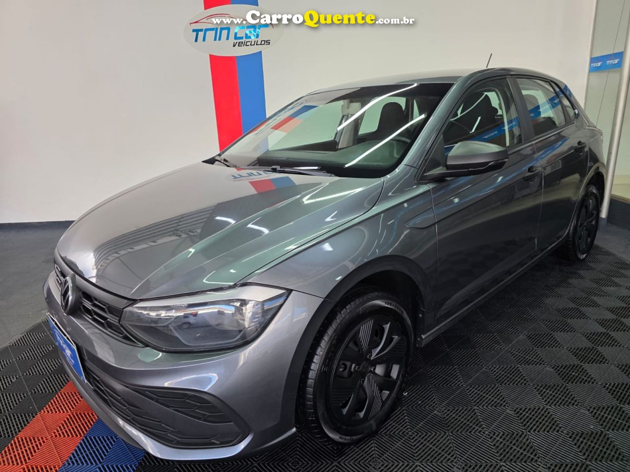 VOLKSWAGEN   POLO TRACK 1.0 FLEX 12V 5P   CINZA 2024 1.0 FLEX - Loja