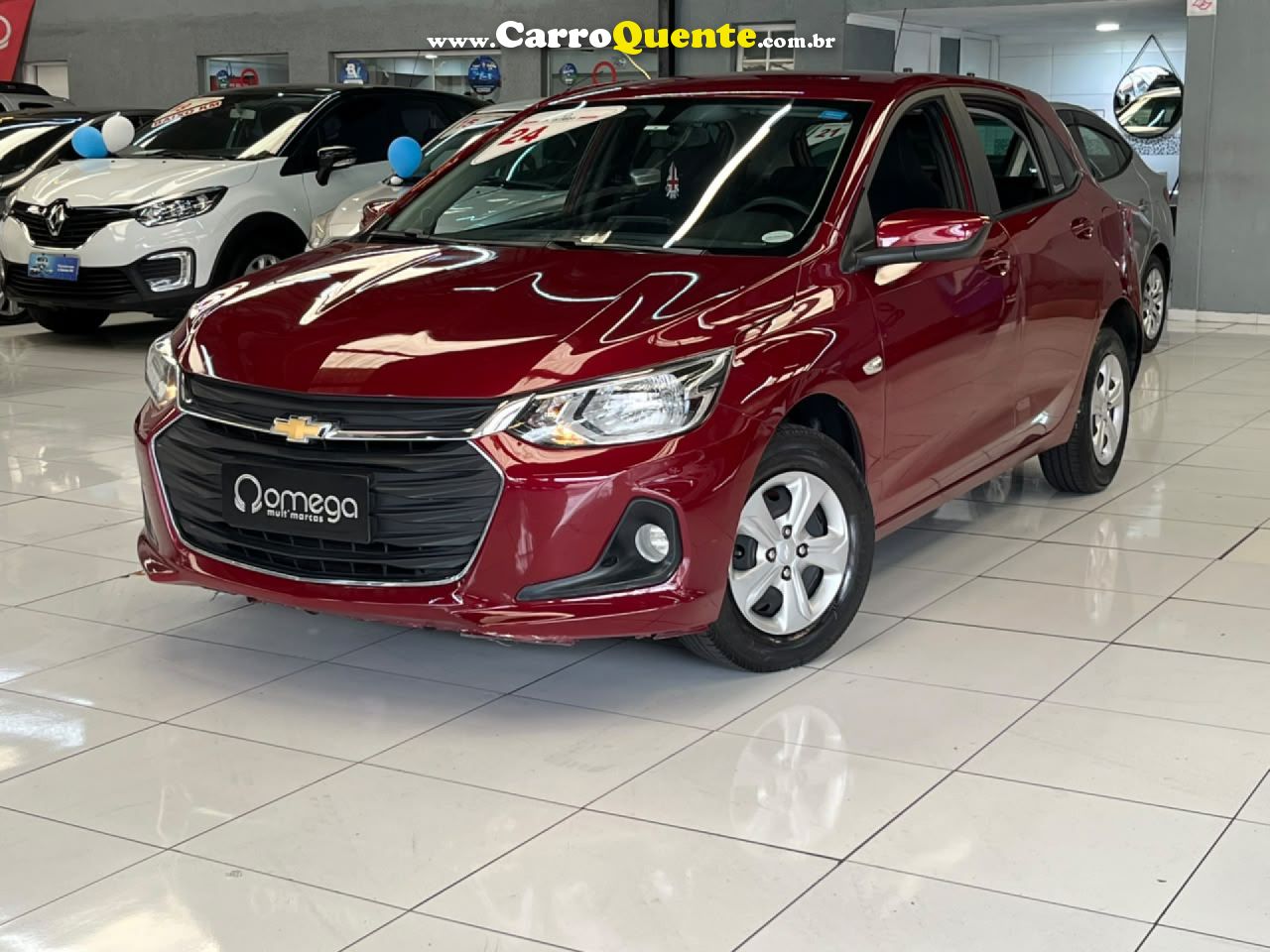 CHEVROLET   ONIX HATCH LT 1.0 12V FLEX 5P MEC.   VERMELHO 2024 1.0 FLEX - Loja
