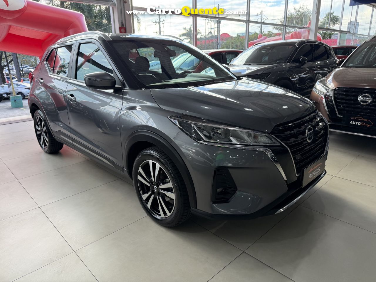 NISSAN   KICKS ADVANCE 1.6 16V FLEX AUT.   CINZA 2022 1.6 FLEX - Loja
