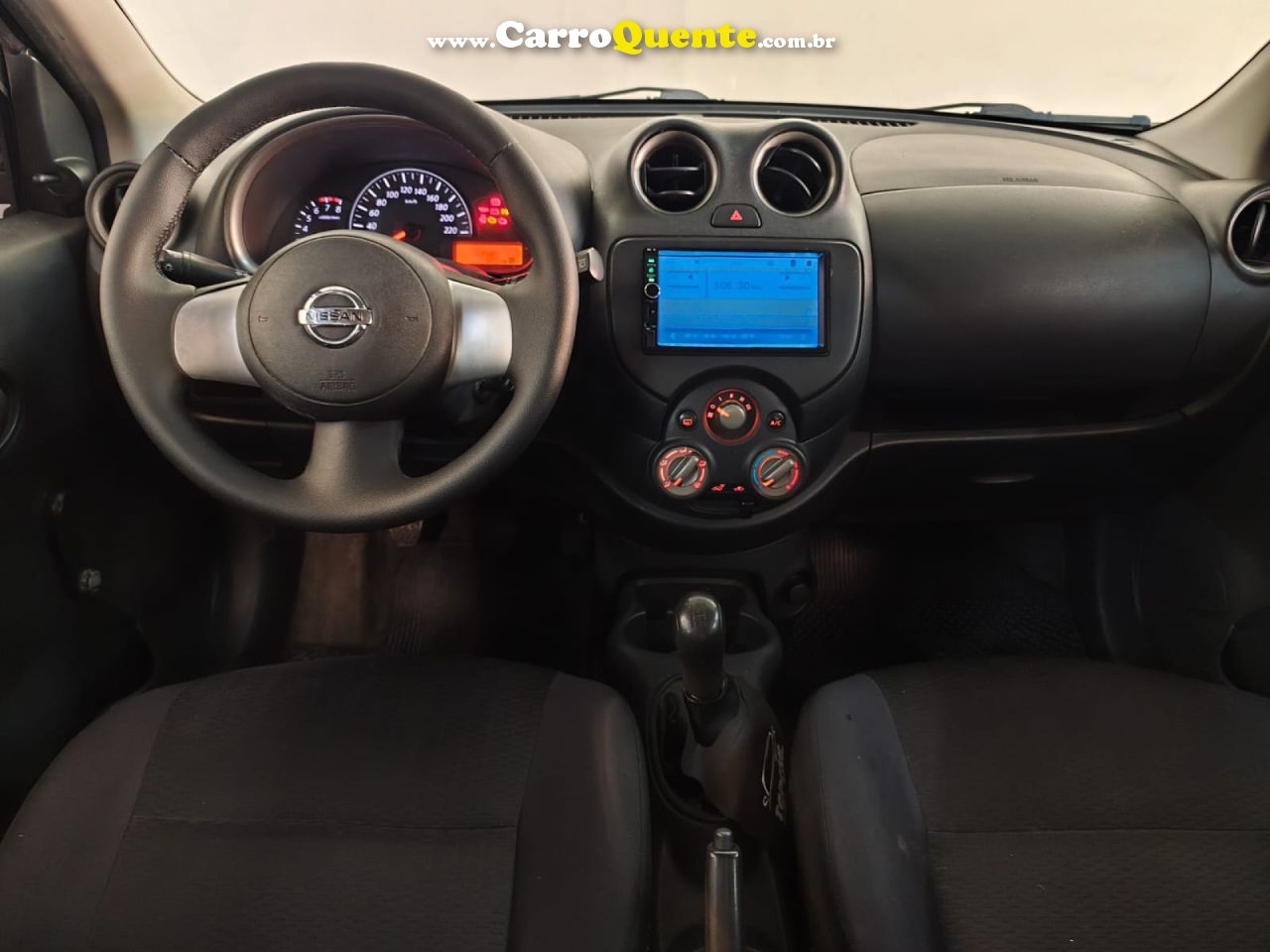 NISSAN   MARCH 1.0 16V FLEX FUEL 5P   PRETO 2012 1.0 FLEX - Loja