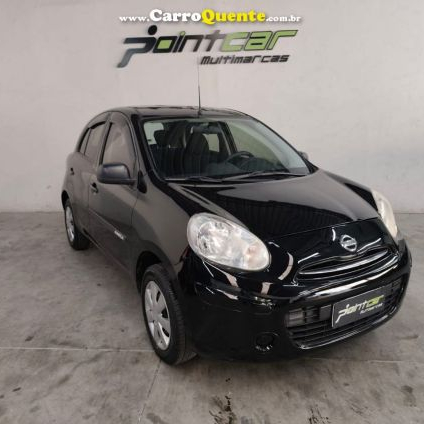 NISSAN   MARCH 1.0 16V FLEX FUEL 5P   PRETO 2012 1.0 FLEX