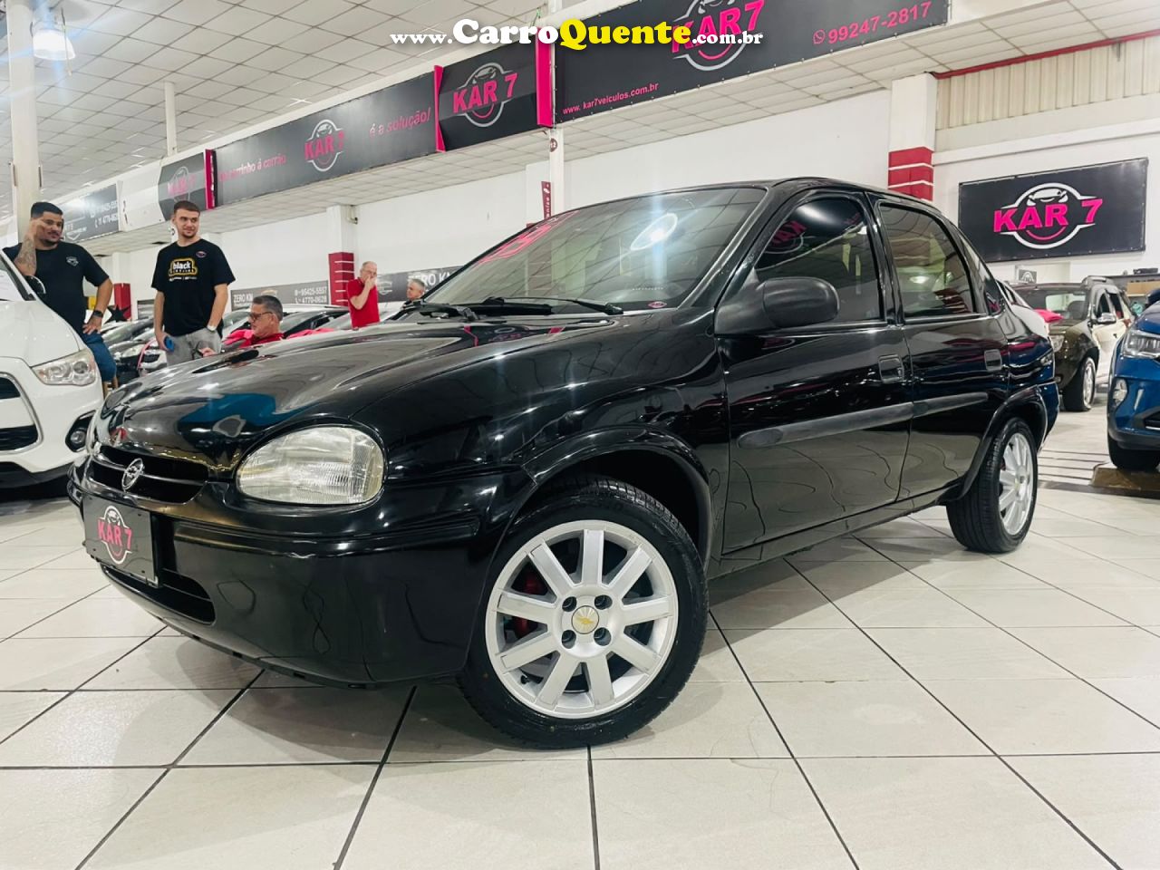 CHEVROLET   CORSA SEDAN SUPER MILENIUM 1.0 MPFI 16V   PRETO 1999 1.0 GASOLINA - Loja