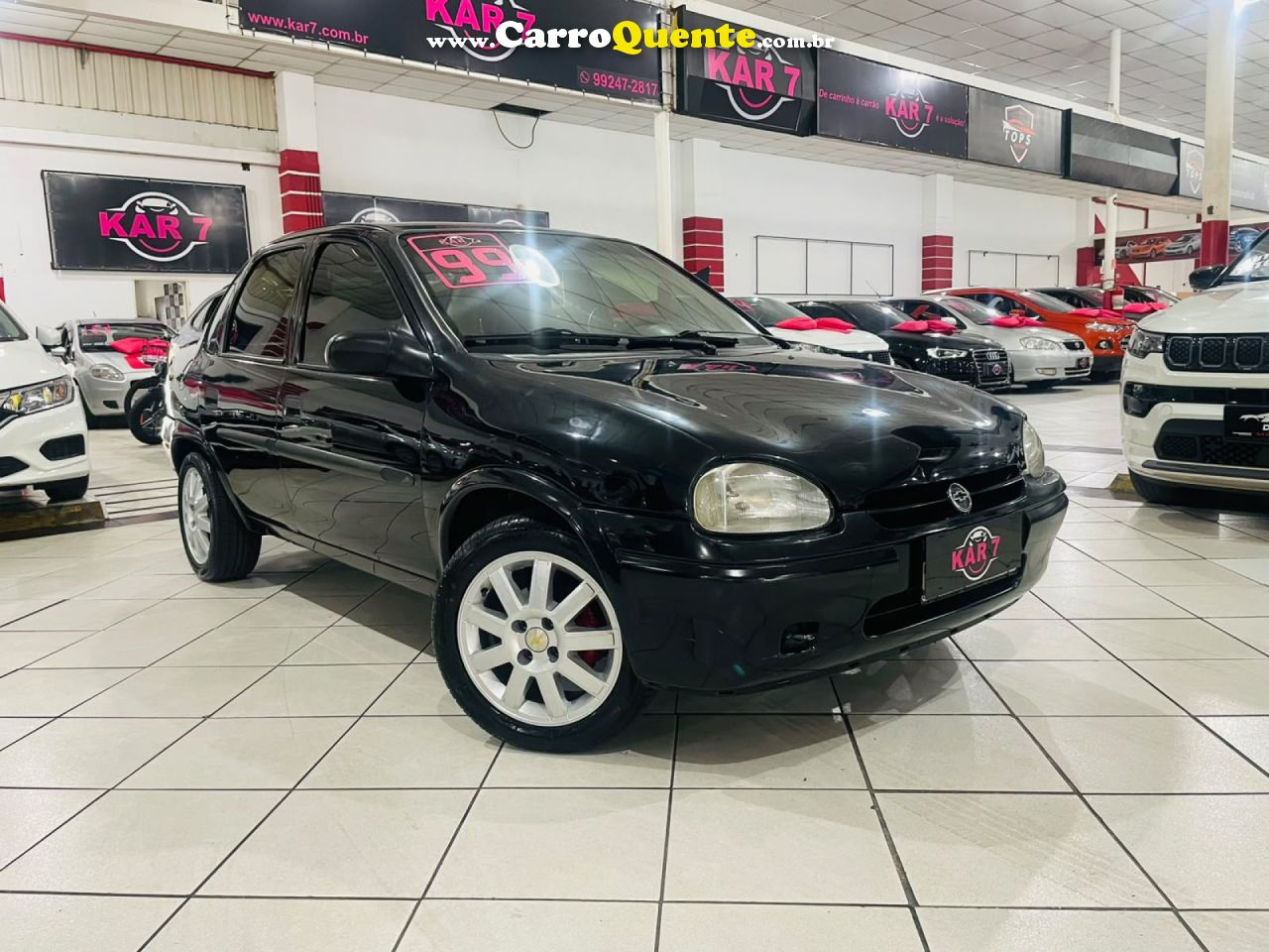 CHEVROLET   CORSA SEDAN SUPER MILENIUM 1.0 MPFI 16V   PRETO 1999 1.0 GASOLINA - Loja